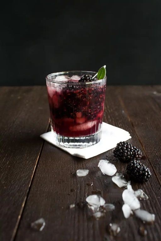 Blackberry Sage Bourbon Smash