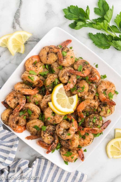 Blackstone Garlic Butter Shrimp and Vegetables