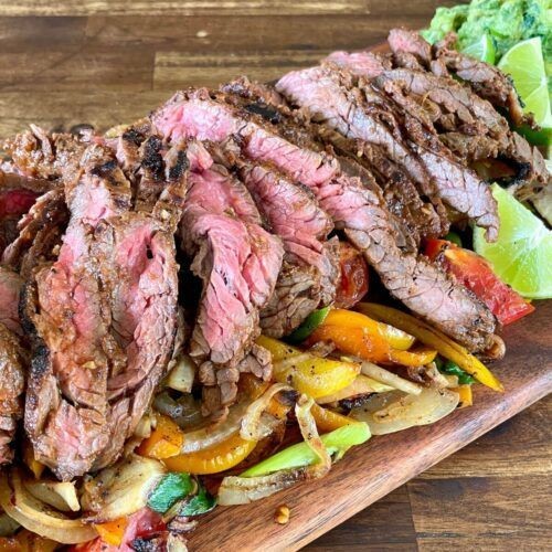 Blackstone Griddle Fajitas with Steak and Peppers
