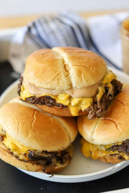 Blackstone Smash Burgers with Caramelized Onions