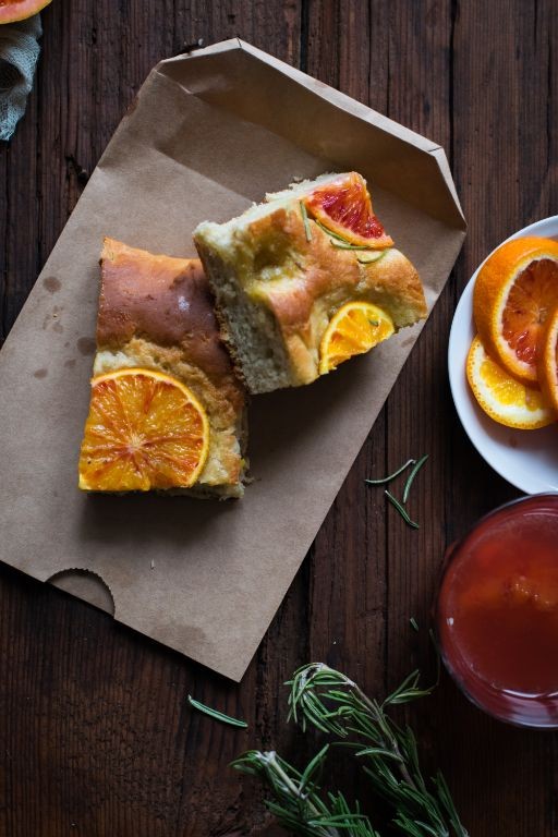 Blood Orange and Rosemary Focaccia