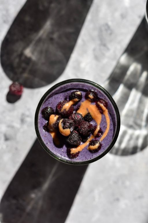 Blueberry Almond Butter Smoothie