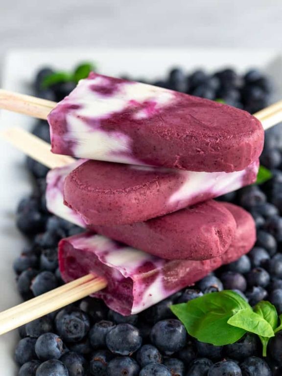 Blueberry Delight Popsicles
