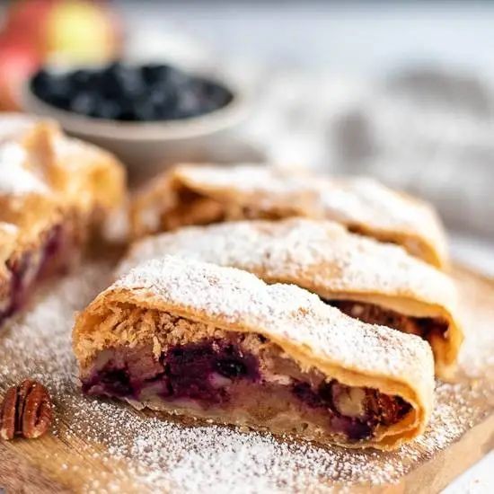 Blueberry Hazelnut Strudel
