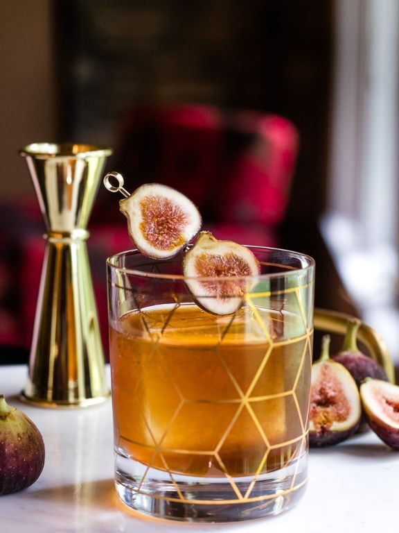 Boulevardier with Fig Syrup
