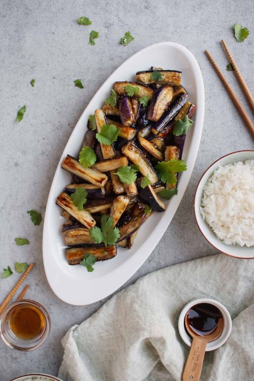 Braised Eggplant with Oyster Sauce