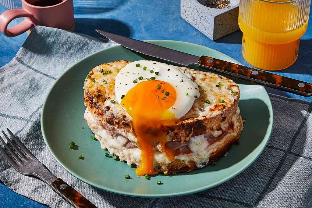 Breakfast Croque Monsieur with Fried Egg