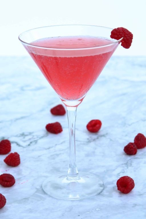 Bubbly Raspberry Prosecco Martini