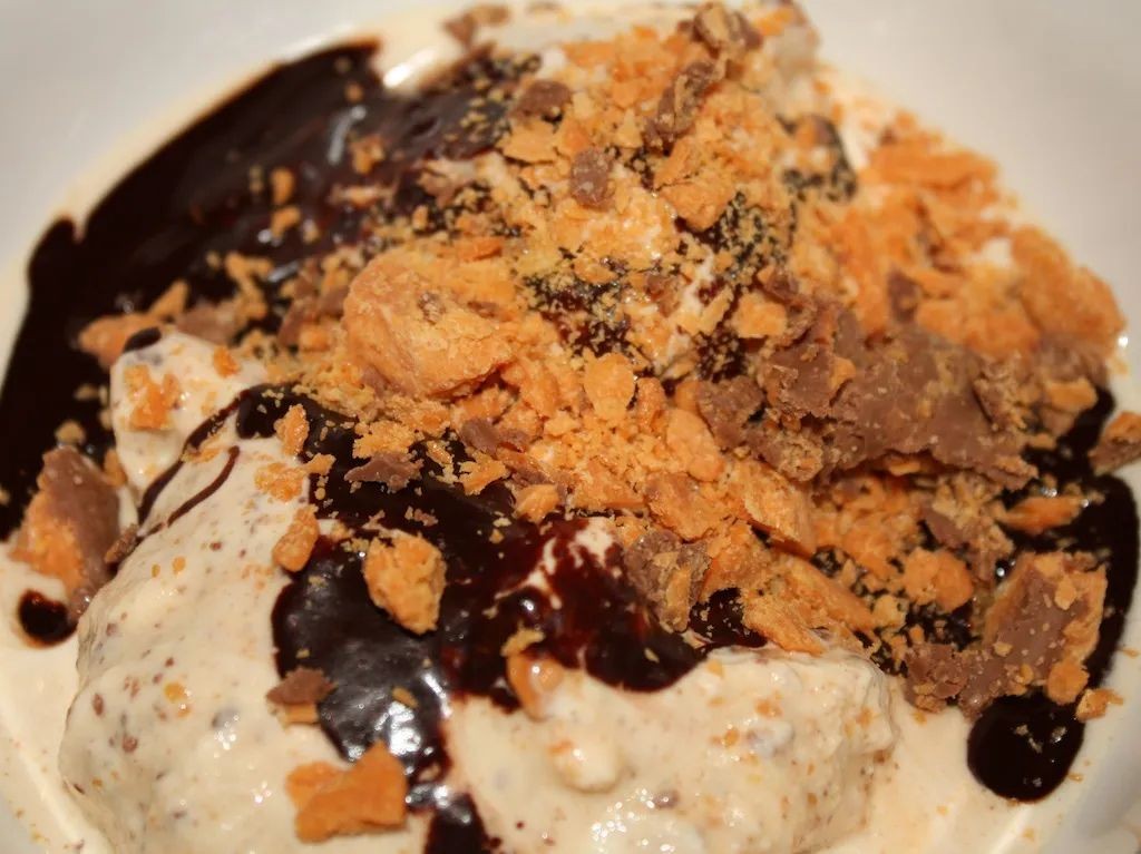 Butterfinger Bits Ice Cream Sundae