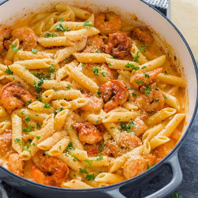 Cajun Shrimp Penne in Cream Sauce