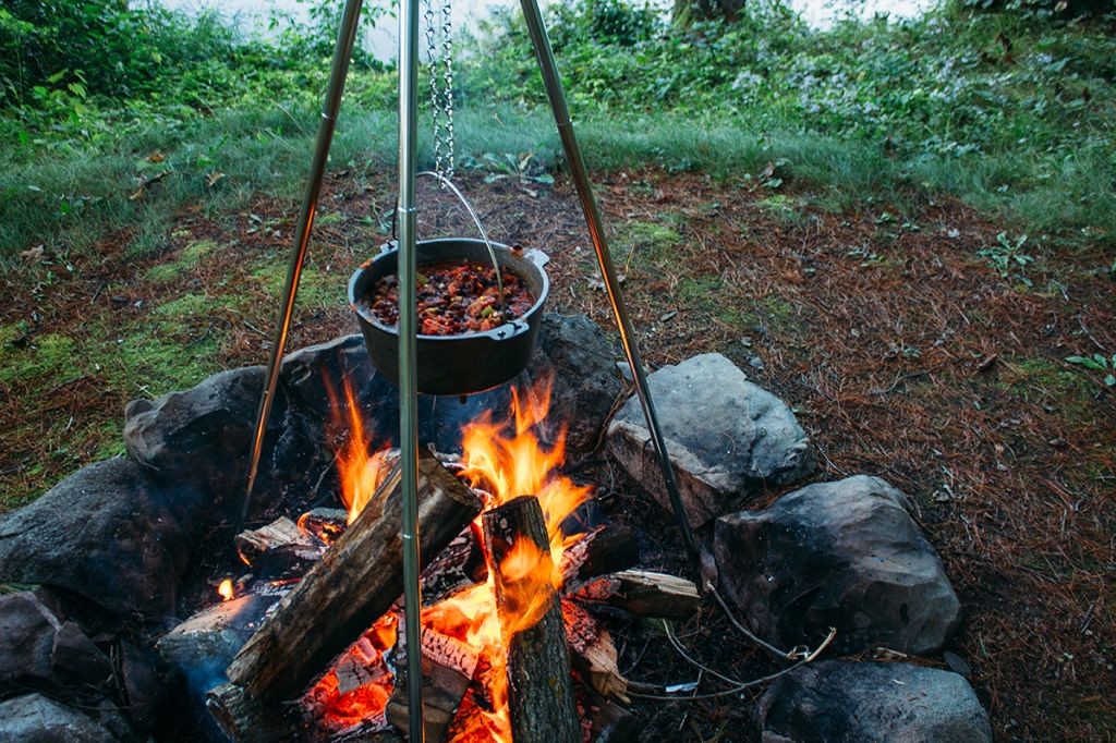 Campfire Baked Beans with Veggies