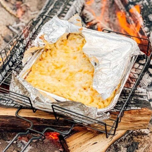 Campfire Mac and Cheese with Veggies