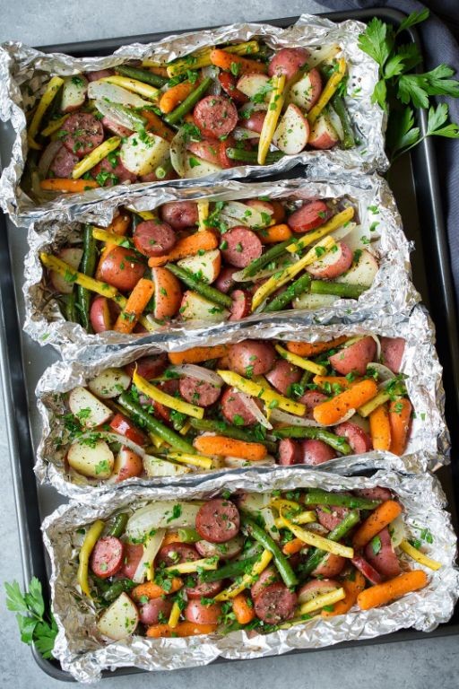 Campfire Veggie Foil Packets
