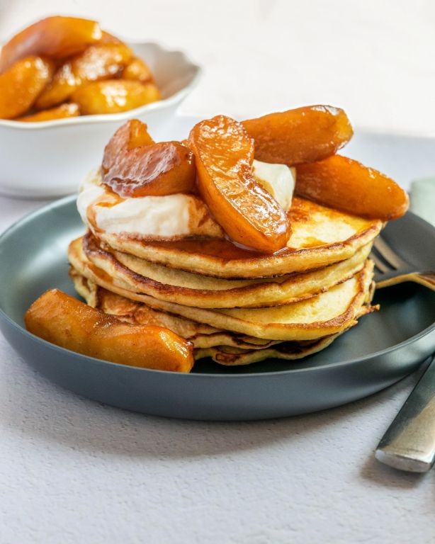 Caramelized McIntosh Apple Pancakes