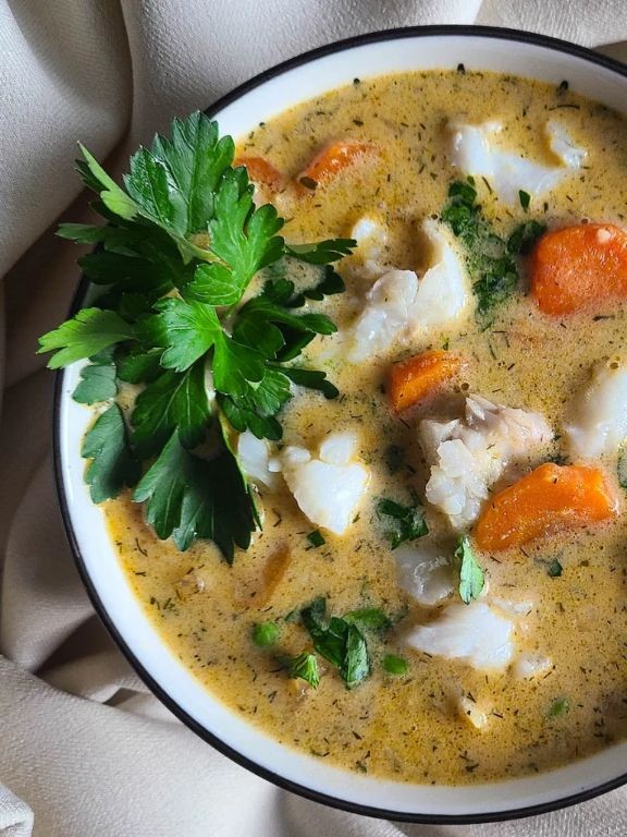 Carp Fish Soup with Vegetables