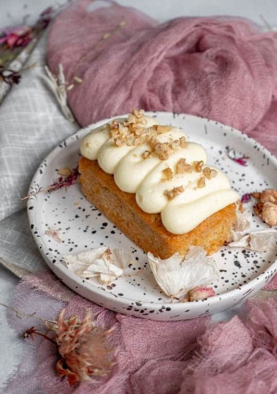Carrot Cake Mini Loaves with Walnuts