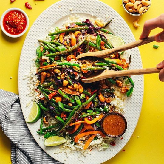 Cauliflower Rice Stir-Fry with Coconut Aminos