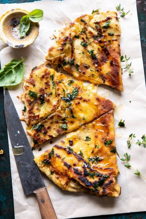 Cheesy Naan Bread Grilled Cheese