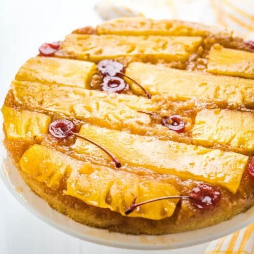 Cherry Rum Jubilee Upside-Down Cake