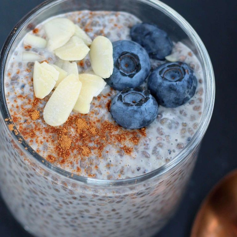 Chia Seed Pudding with Almond Milk