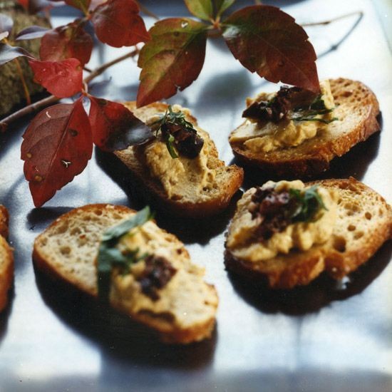 Chicken Liver and Bacon Crostini