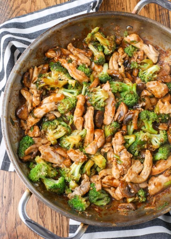 Chicken and Broccoli Stir-Fry with Ginger Soy Sauce