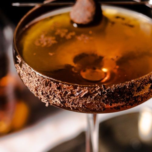 Chocolate Bitters Manhattan