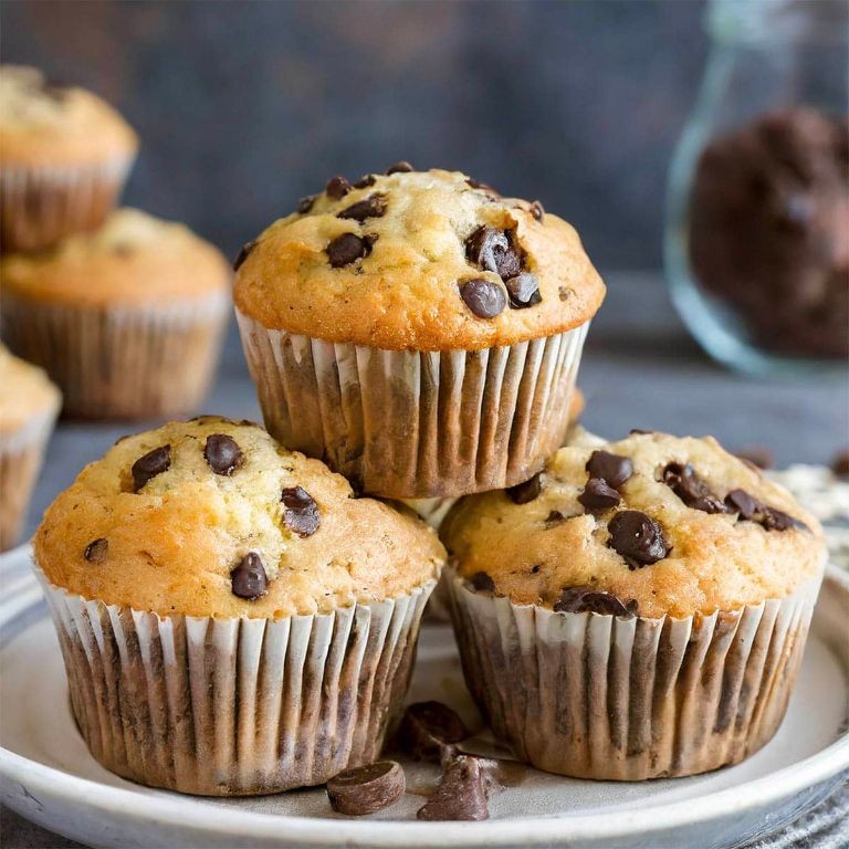 Chocolate Chip Protein Breakfast Muffins