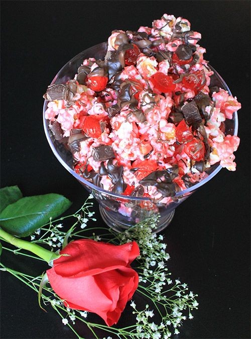 Chocolate Dipped Cherry Popcorn
