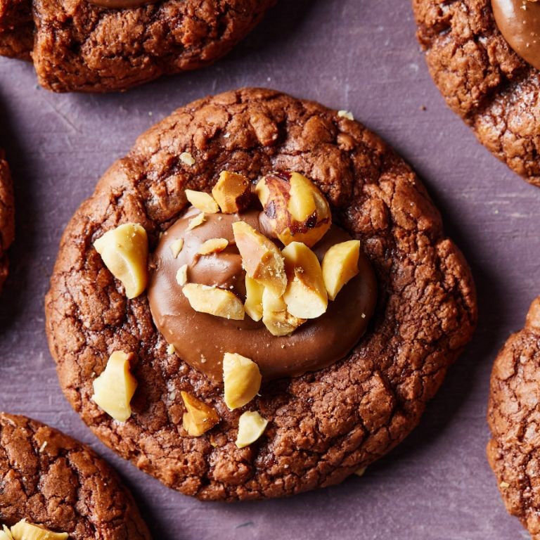 Chocolate Hazelnut Spread Cookies