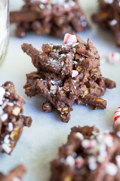 Chocolate Mint Haystacks