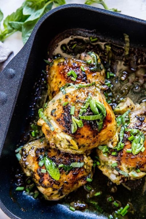 Cinnamon Basil Roasted Chicken