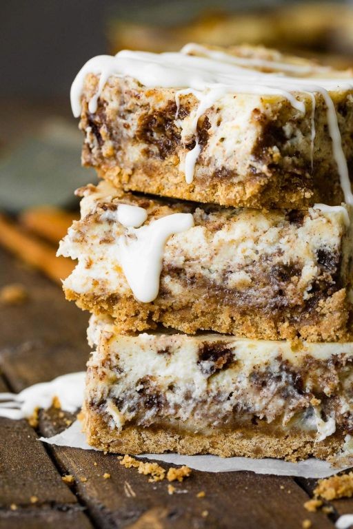 Cinnamon Chip Cheesecake Bars