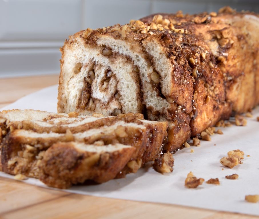 Cinnamon Swirl Walnut Bread