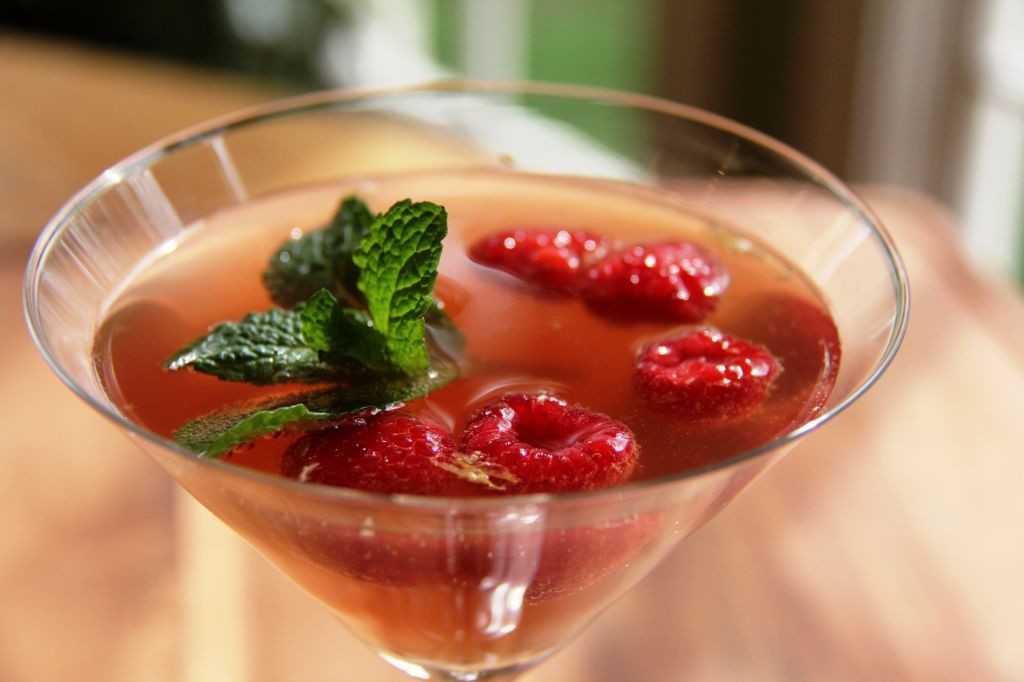 Citrusy Raspberry Orange Blossom Martini