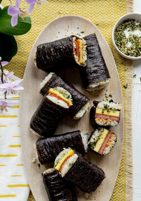 Classic Spam Musubi with Teriyaki Glaze