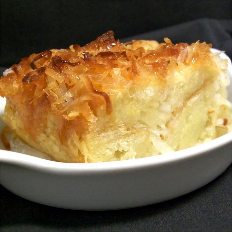 Coconut Cream Bread Pudding
