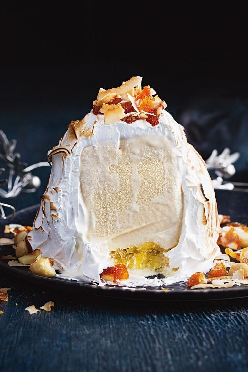 Coconut and Pineapple Baked Alaska