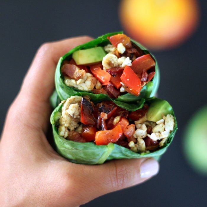 Collard Green AIP Breakfast Wraps