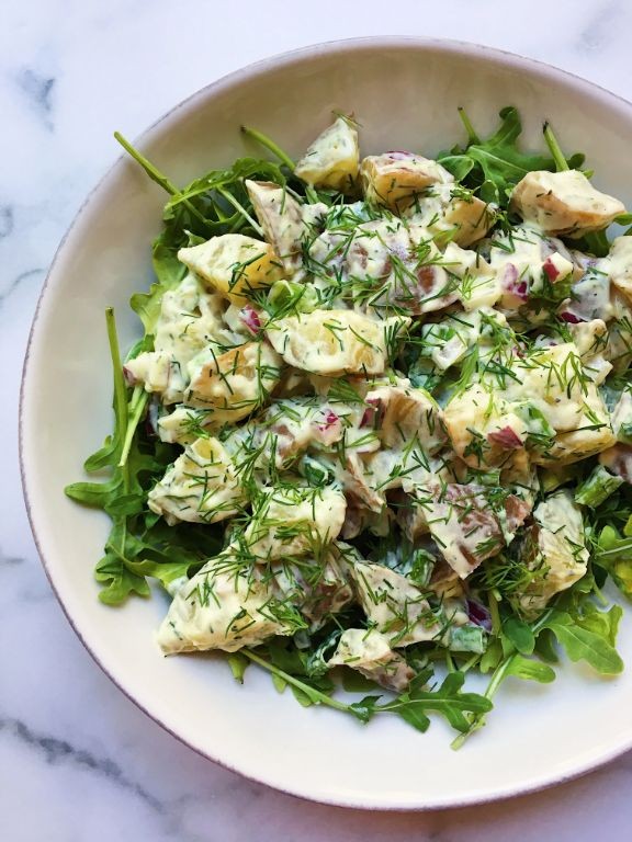 Cool Dill Potato Salad with Greek Yogurt