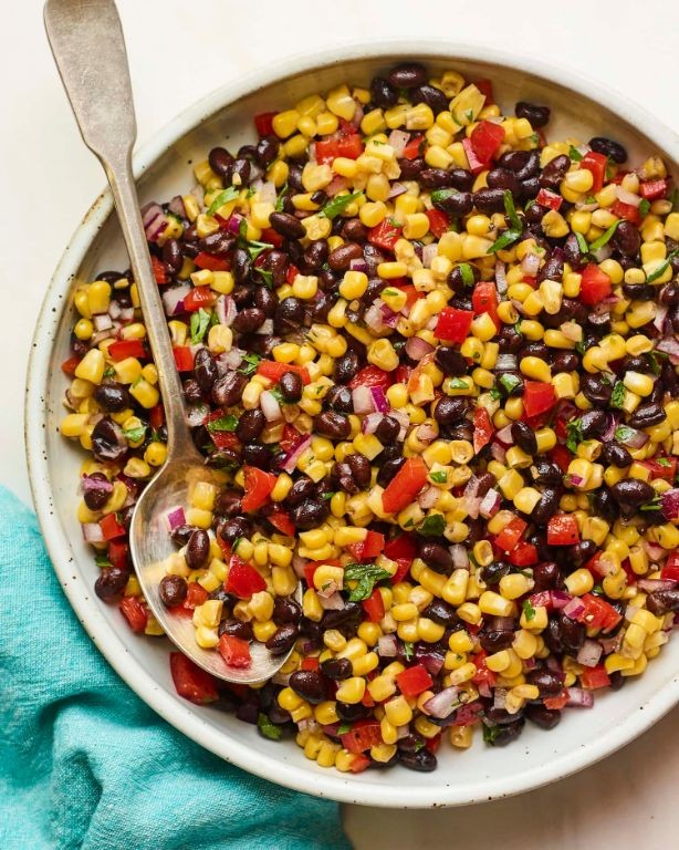 Corn and black bean salad