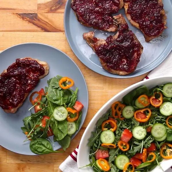 Cranberry Orange Pork Chops