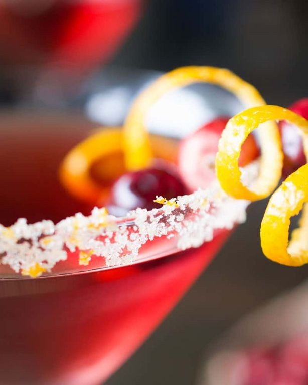 Cranberry Orange Vodka Smash