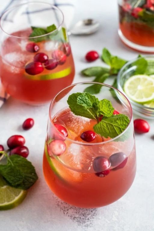 Cranberry Vodka Mojito