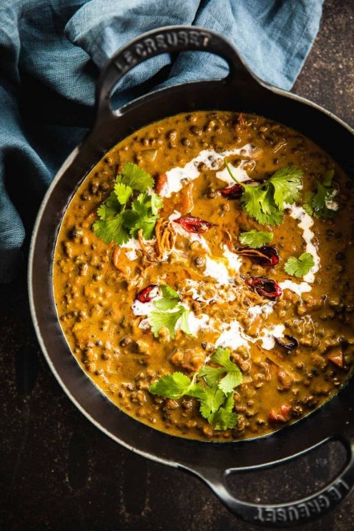 Creamy Black Lentil Dal with Ginger