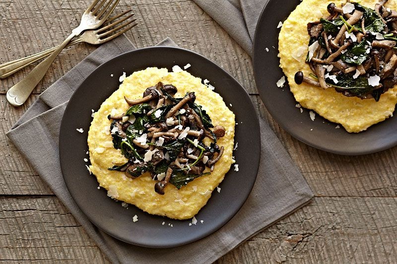 Creamy Polenta with Wild Mushroom Ragout