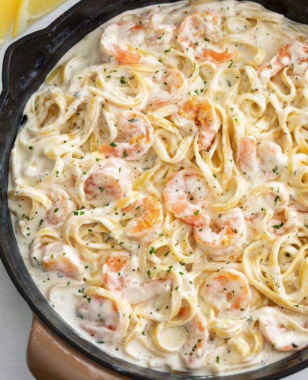 Creamy Pre Cooked Shrimp Alfredo