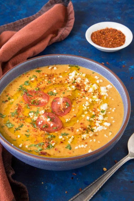 Creamy Roasted Hatch Chile Soup