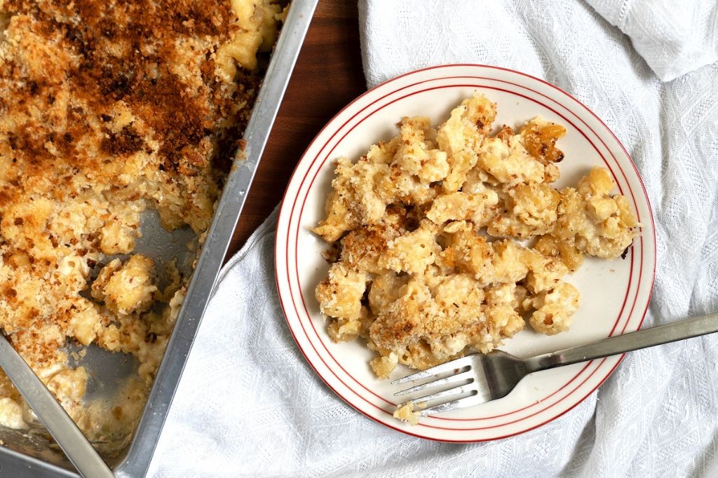 Creamy Suvie Mac and Cheese with Crispy Breadcrumbs