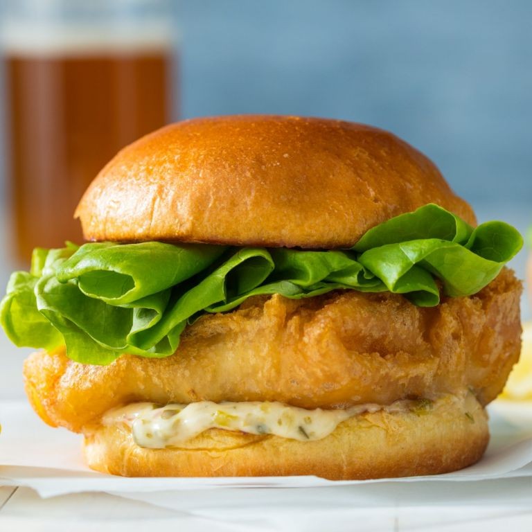 Crispy Fish Sandwich with Tartar Sauce